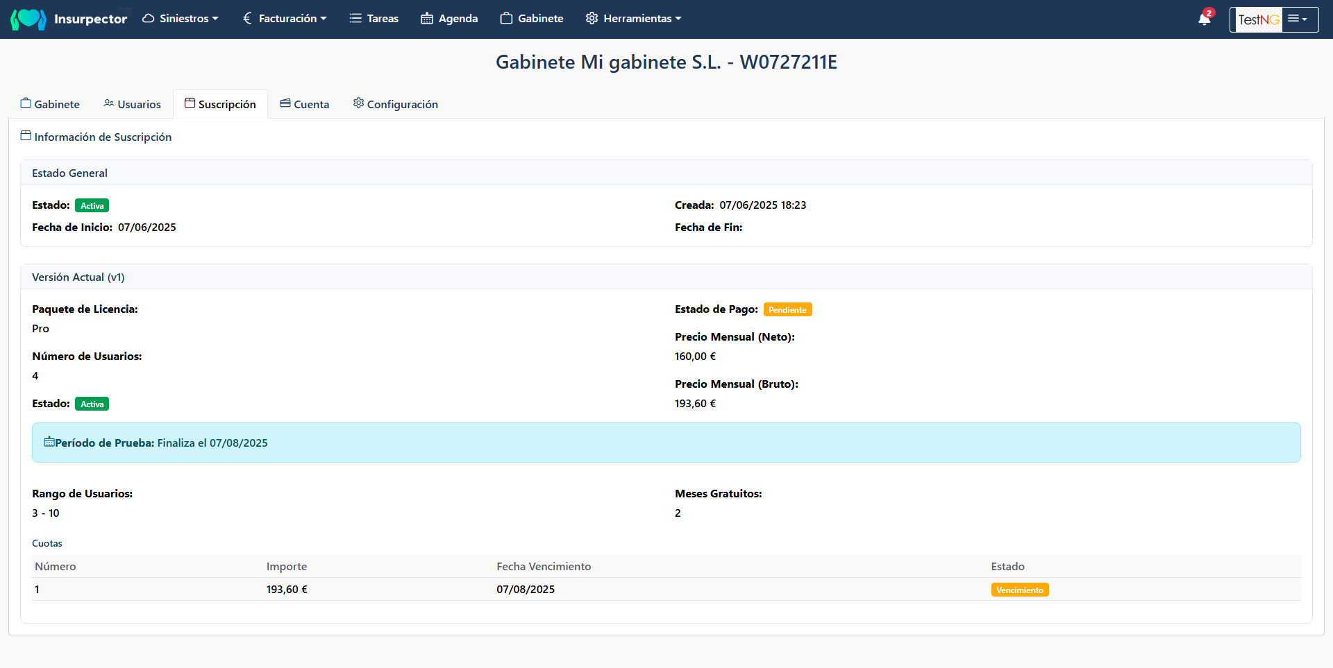 Configuración del sistema